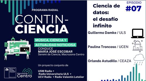 Séptimo episodio de programa radial Contin-Ciencia "Ciencia de datos: un desafío infinito e interdisciplinario”