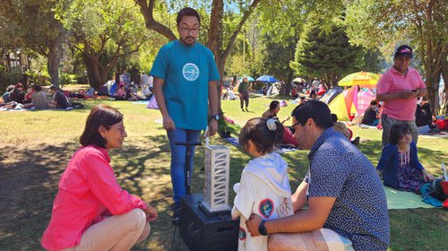 Niñas y niños disfrutaron con actividades científicas en el Balneario de San Pedro de la Paz